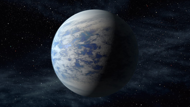 Ilustrasi planet Kepler-69c. Kredit: NASA
