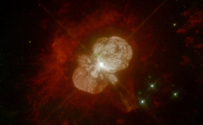 Eta Carinae. Kredit: NASA, ESA, dan J. Hester (Arizona State University)