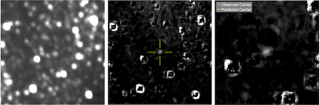 Citra posisi Ultima Thle yang dipotret New Horizons. Kredit: NASA/JHUAPL/SwRI/KinetX